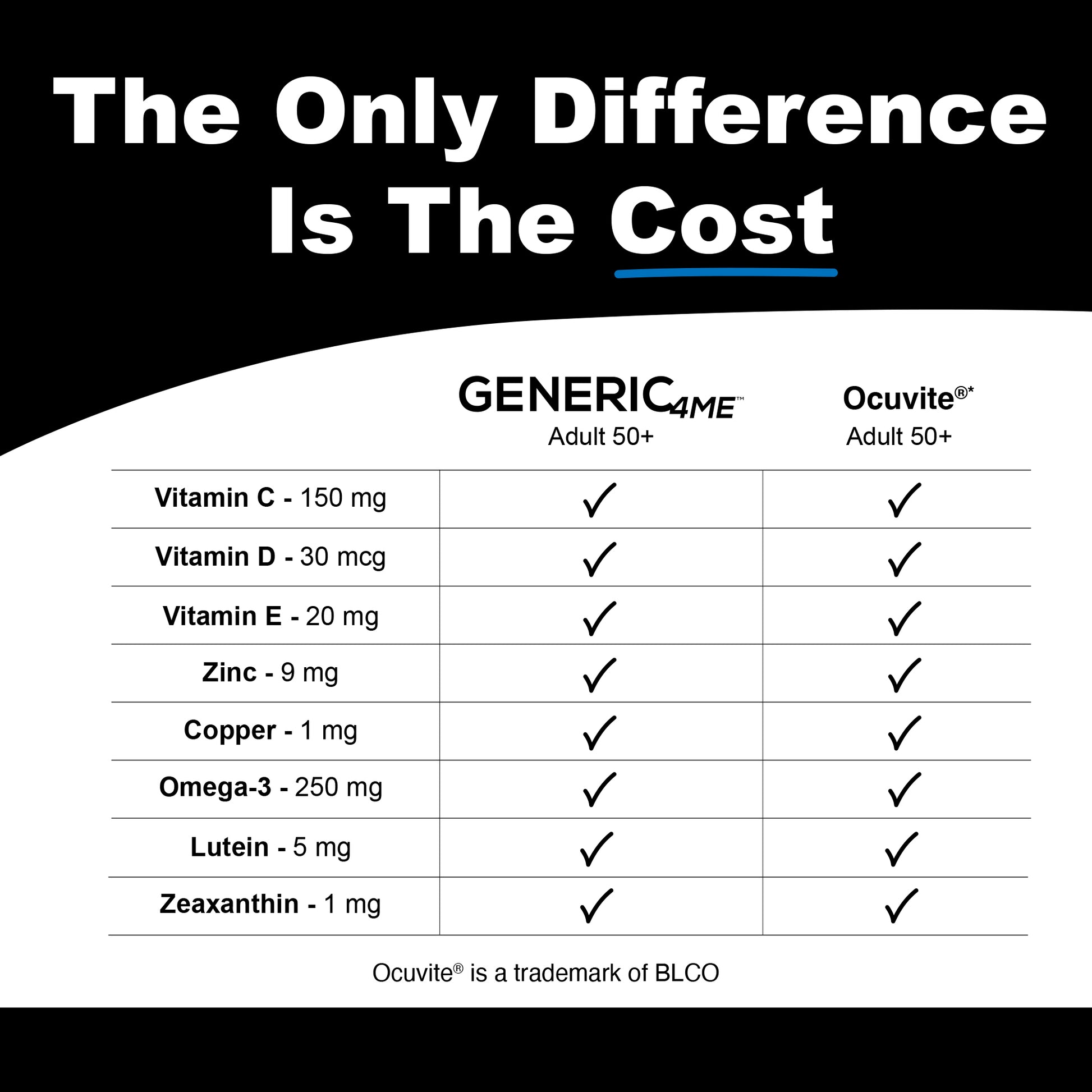 Generic4ME Adult 50+ Formula