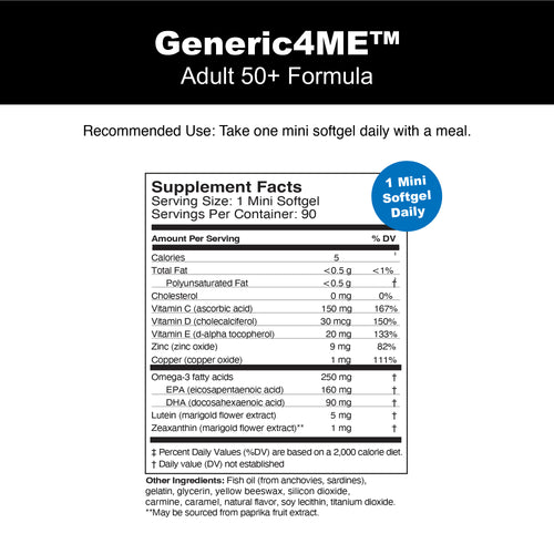 Generic4ME Adult 50+ Formula